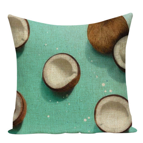 Summer Coconut OD Exclusive Throw Pillow Case