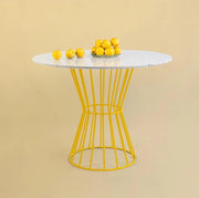 Confetti Table White + Yellow