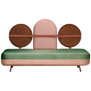 Jimi Sofa in Green + Pink