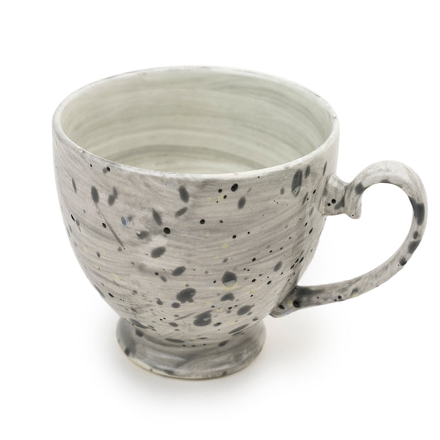 Accidental Expressionist - Small Cup & Saucer Grey