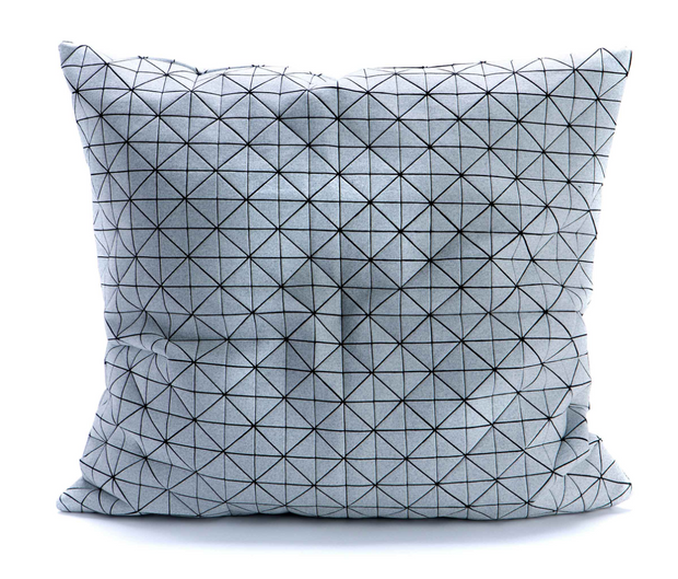 Black + White Square Square Geometric Cushion Cover