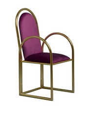 Arco Chair (Gold Version) Purple