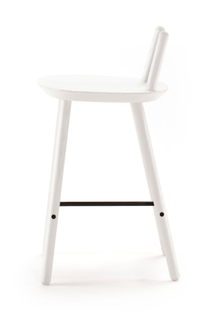 Naïve Semi Bar Chair- White