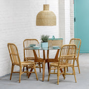 VALERIE Dining chair in NATURAL RATTAN CANE