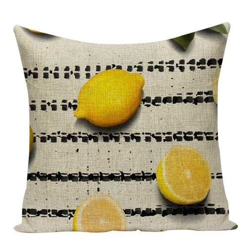 Summer Lemons OD Exclusive Throw Pillow Case