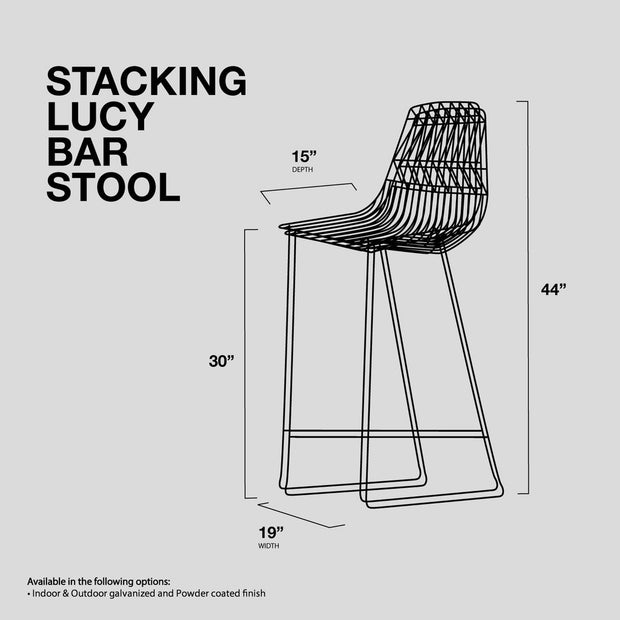 STACKING LUCY BAR STOOL