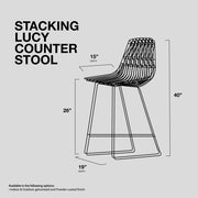 Stacking Lucy Counter Stool