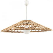 Vintage Lampshade in NATURAL RATTAN CANE