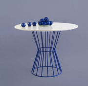 Confetti Table White + Blue