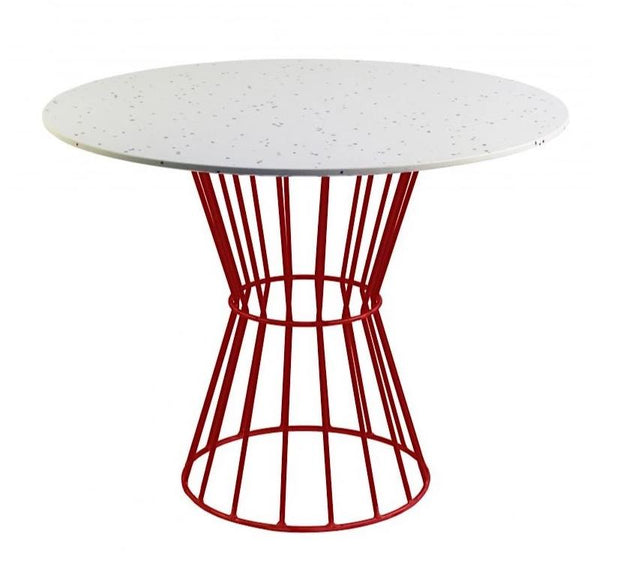 Confetti Table White + Red