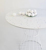 Confetti Table White